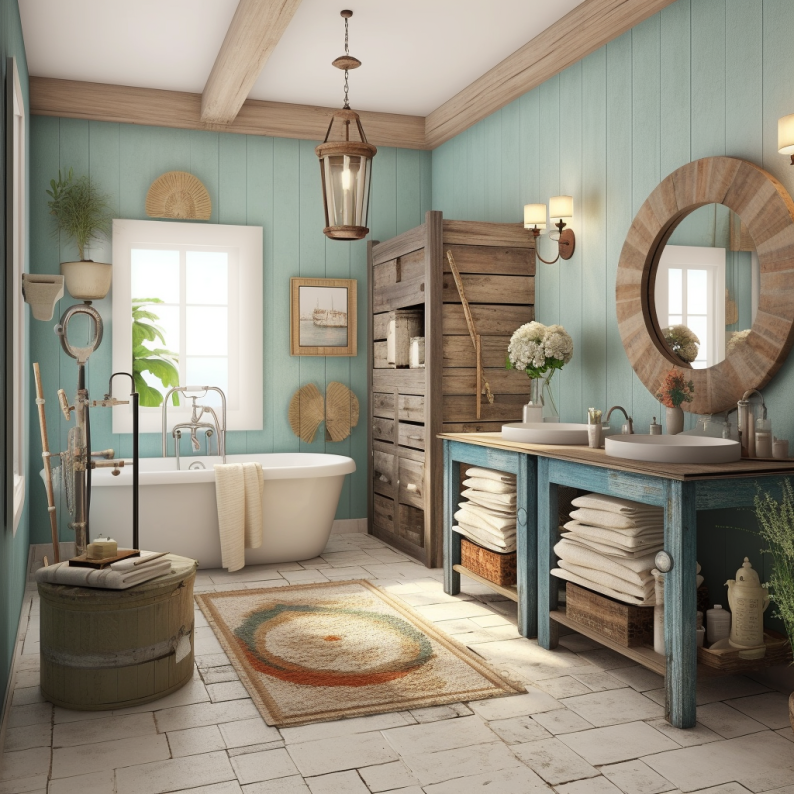 coastal style bathroom