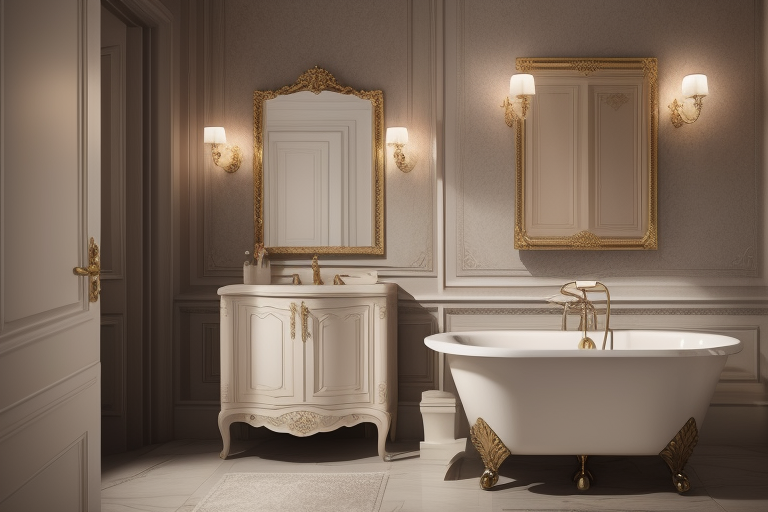 Parisian inspired bathroom