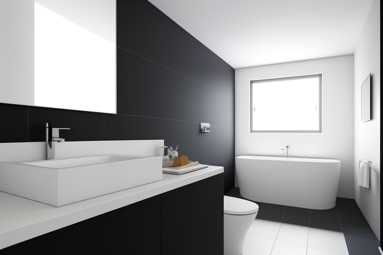 Bauhaus-style-bathroom