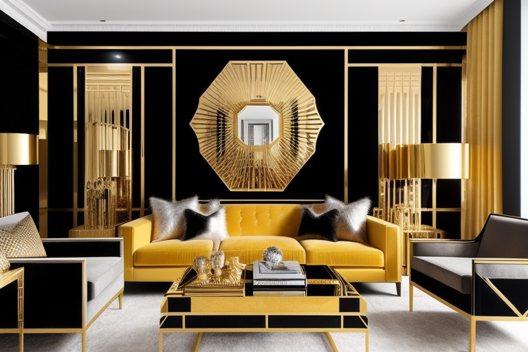 Art Deco living room